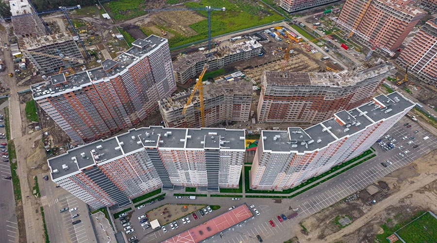 Отчет о строительстве ЖК «Грани», август, 2021г. 