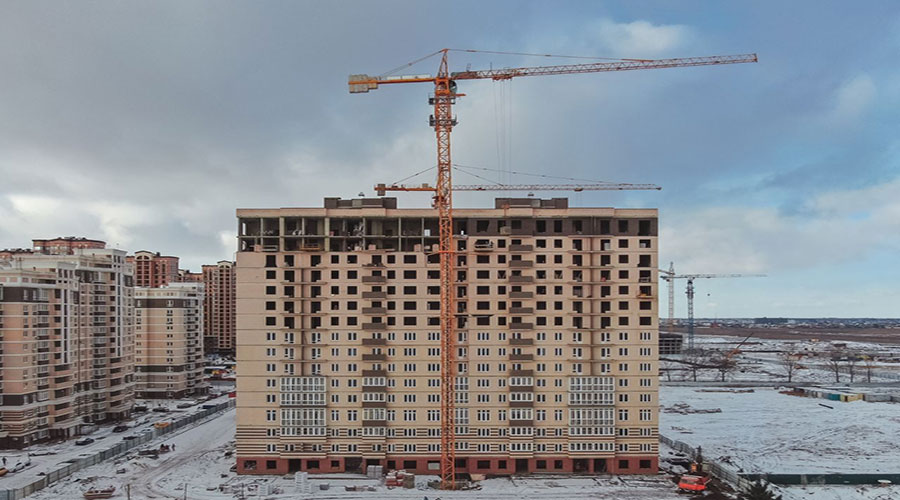 Отчет о строительстве ЖК «Красная площадь», январь, 2022г. 