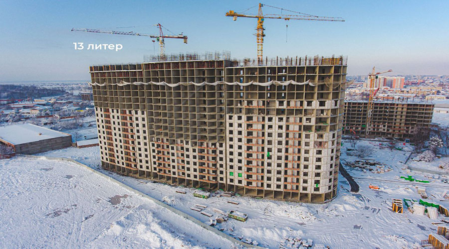 Отчет о строительстве ЖК «Фонтаны», январь, 2022г. 
