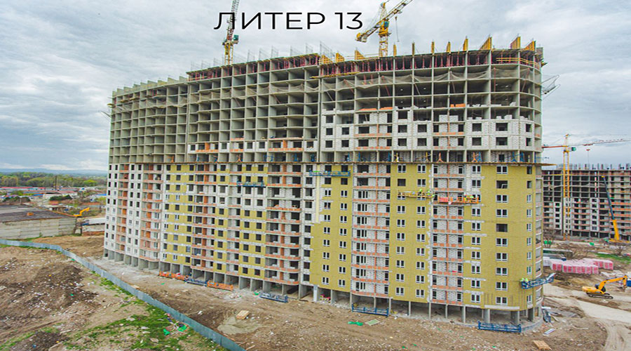Отчет о строительстве ЖК «Фонтаны», апрель, 2022г. 