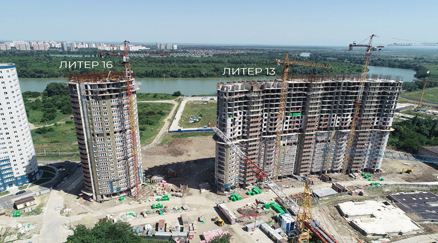 Отчет о строительстве ЖК «Фонтаны», июль, 2022г. 
