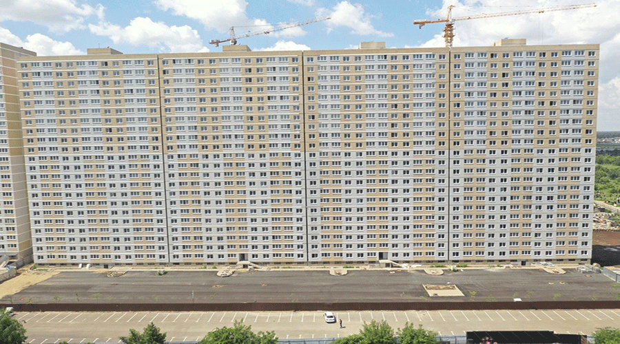Отчет о строительстве ЖК «Славянка», июль, 2022г. 